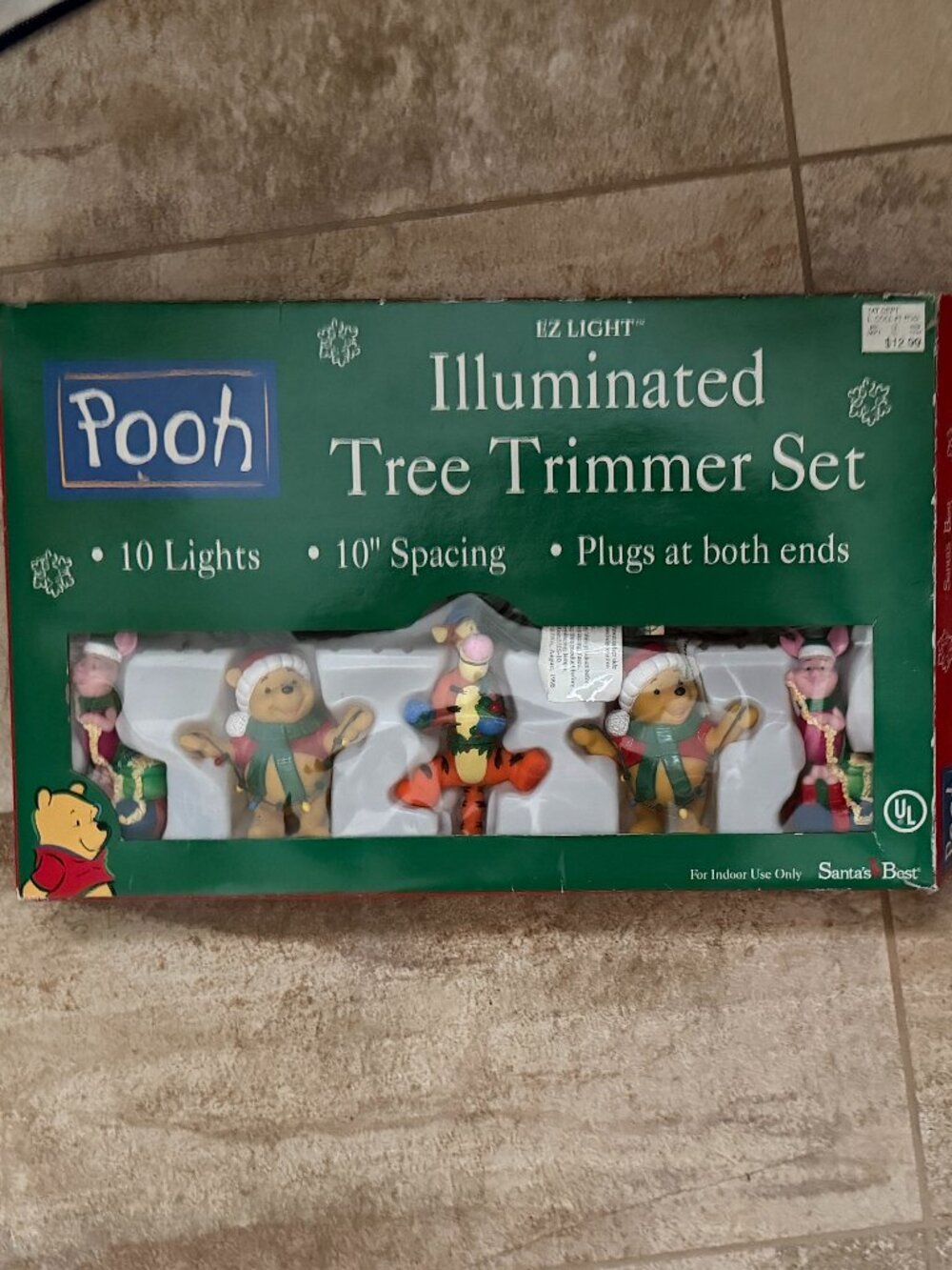 Vintage Winnie the Pooh & Friends Christtmas Tree Trimmer Lights